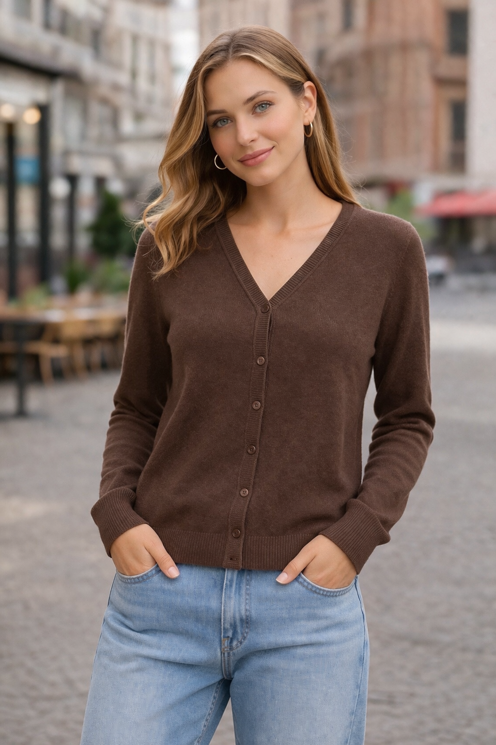 Dámský rozpínací svetr