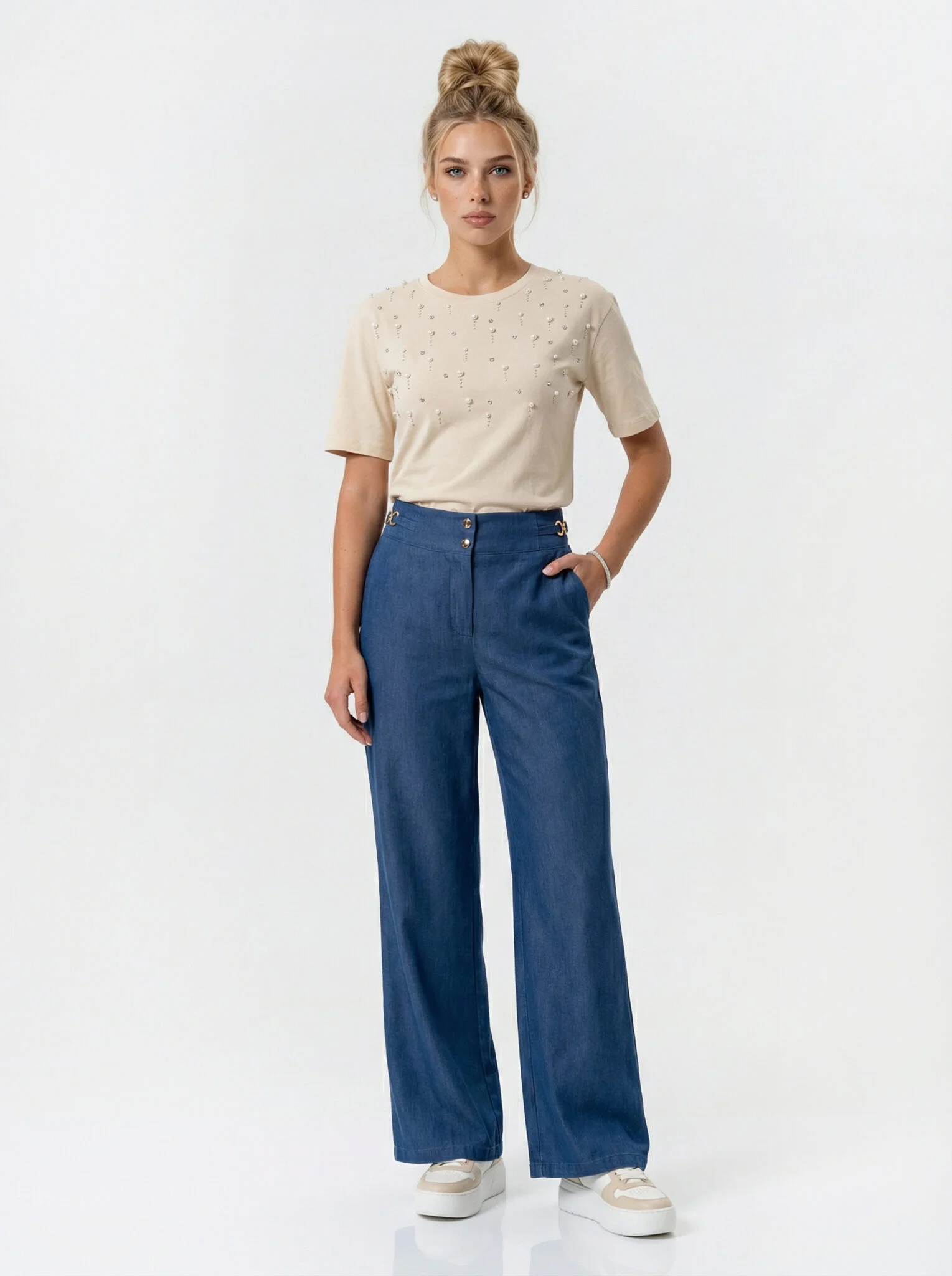 Dámské tričko s perličkami 