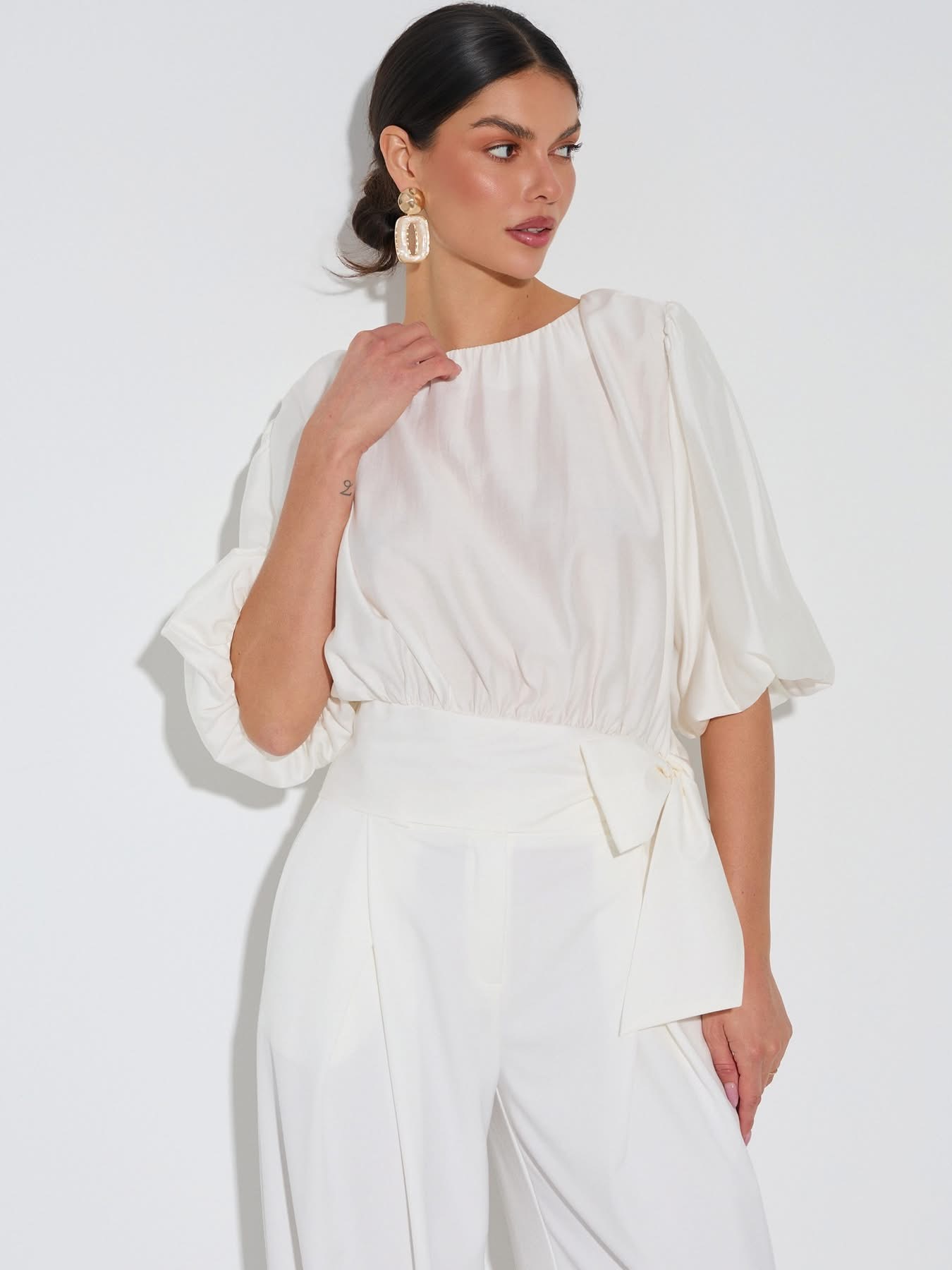 Dámská  halena s mašlí