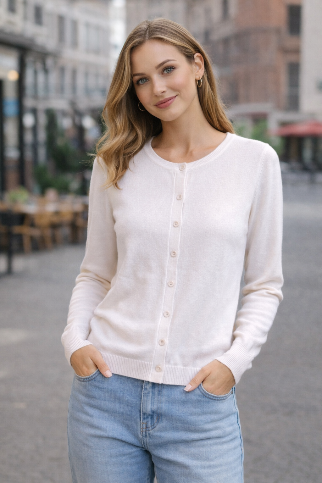 Dámský rozpínací svetr