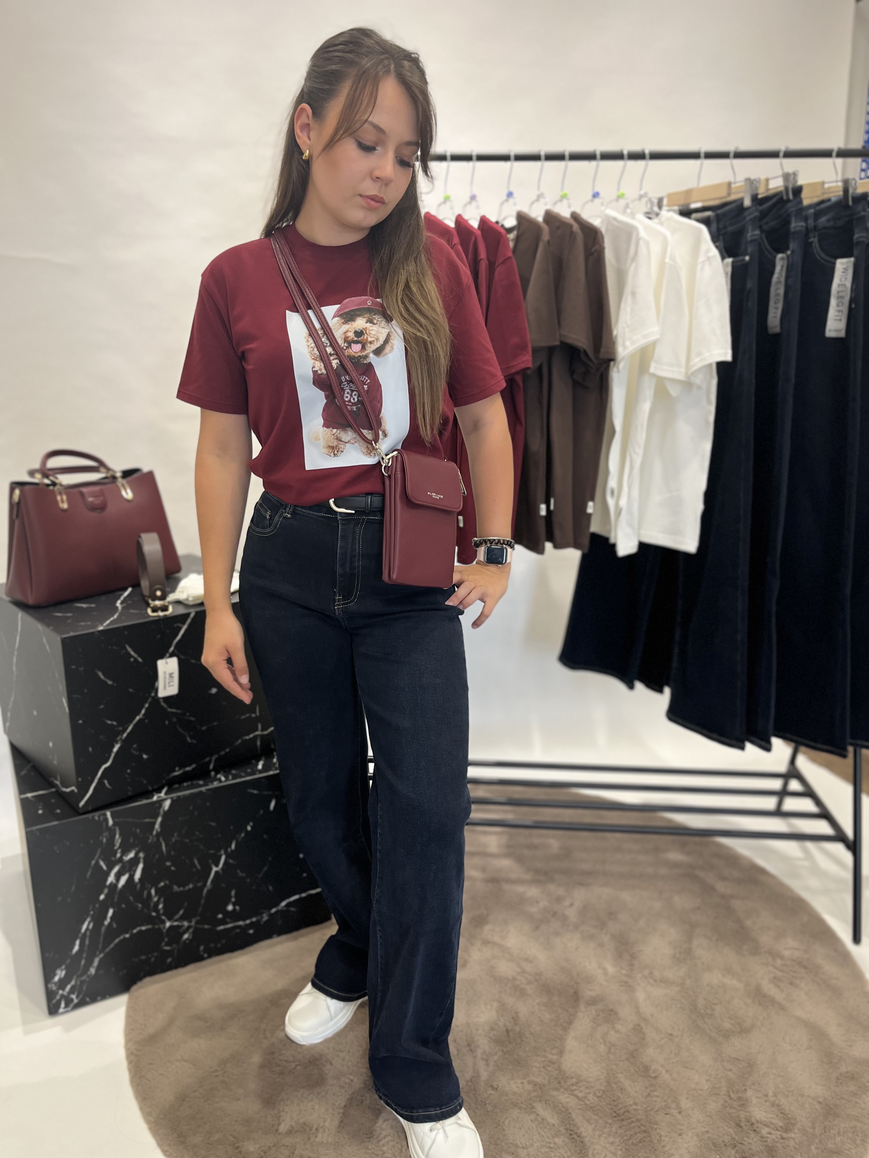 Dámské džíny wide leg fit