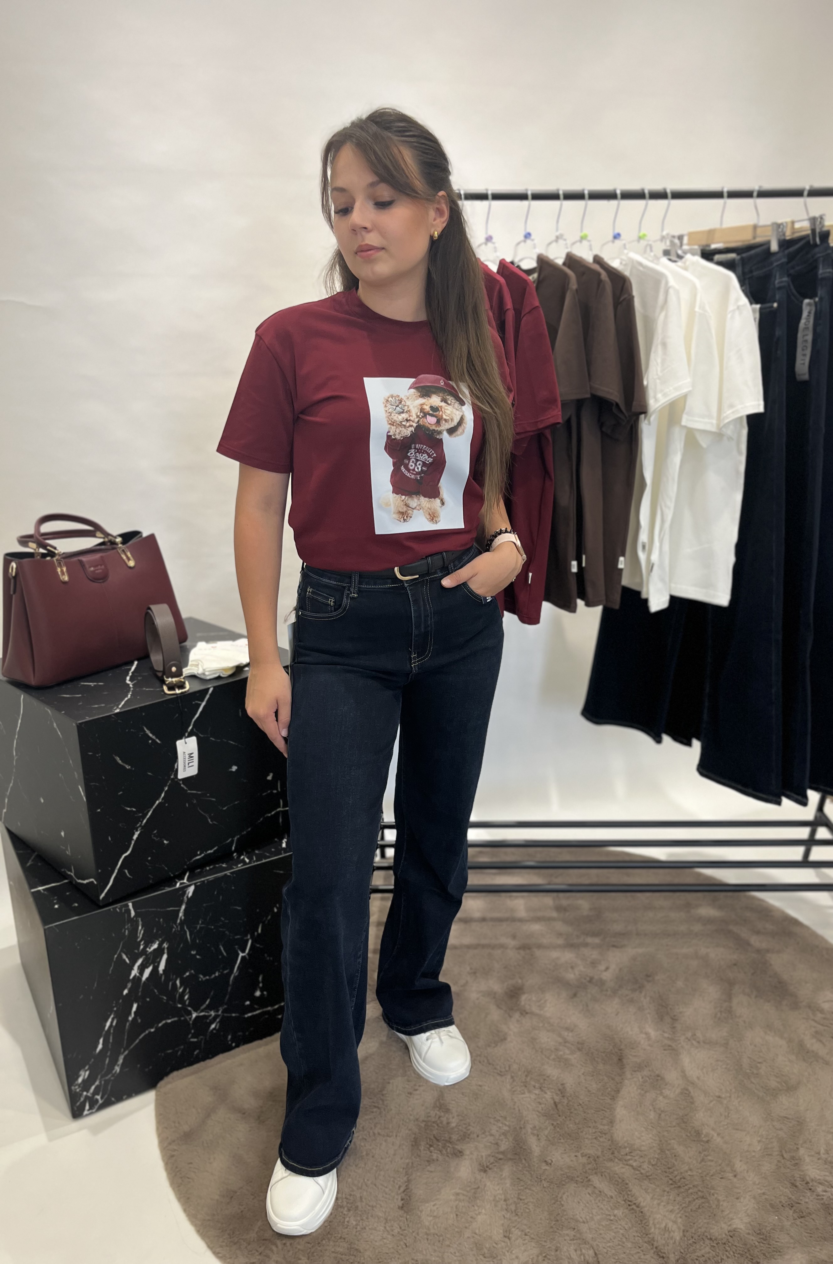 Dámské džíny wide leg fit