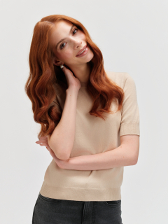 Dámský svetr s krátkým rukávem